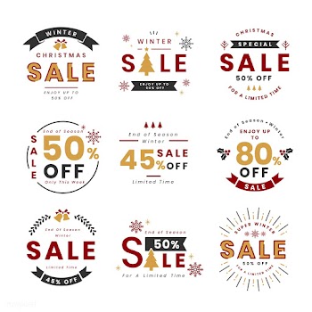 Set of Christmas promotion vectors | Free stock vector - 493823