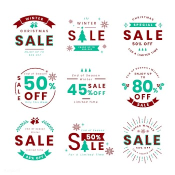 Set of Christmas promotion vectors | Free stock vector - 493844