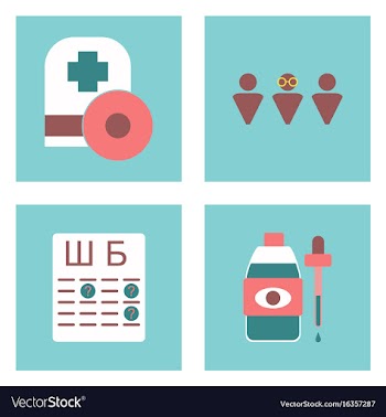 Set of clinical icons medical equipment on the vector image