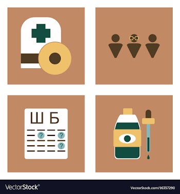 Set of clinical icons medical equipment on the vector image