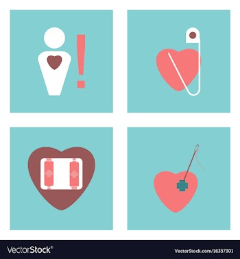 Set of clinical icons medical equipment on the vector image