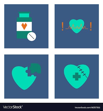 Set of clinical icons medical equipment on the vector image