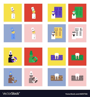 Set of clinical icons medical equipment on the vector image