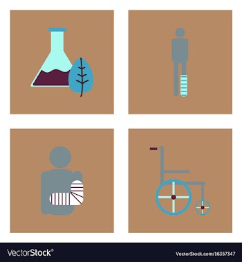 Set of clinical icons medical equipment on the vector image