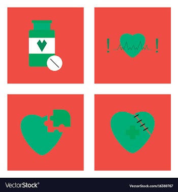 Set of clinical icons medical equipment on the vector image