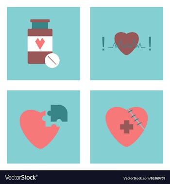 Set of clinical icons medical equipment on the vector image