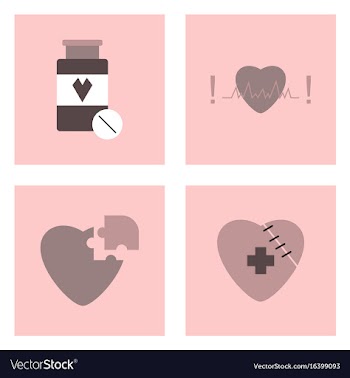 Set of clinical icons medical equipment on the vector image
