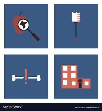 Set of clinical icons medical equipment on the vector image