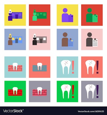 Set of clinical icons medical equipment on the vector image