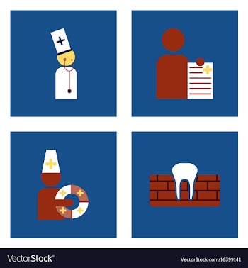Set of clinical icons medical equipment on the vector image