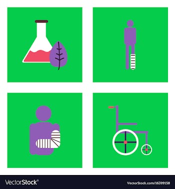 Set of clinical icons medical equipment on the vector image