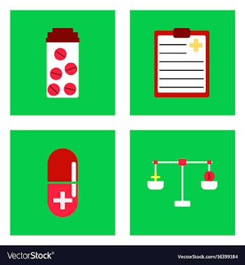 Set of clinical icons medical equipment on the vector image