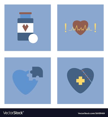 Set of clinical icons medical equipment on the vector image