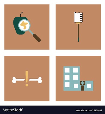 Set of clinical icons medical equipment on the vector image