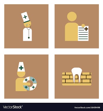Set of clinical icons medical equipment on the vector image