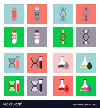 Set of clinical icons medical equipment on the vector image