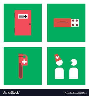 Set of clinical icons medical equipment on the vector image