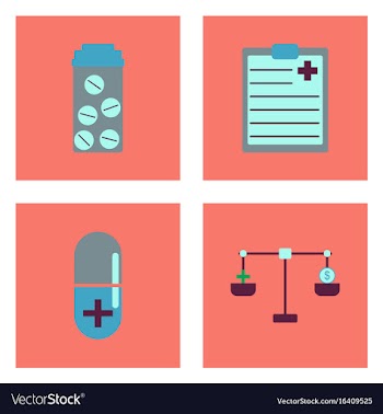 Set of clinical icons medical equipment on the vector image