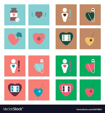 Set of clinical icons medical equipment on the vector image
