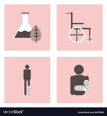Set of clinical icons medical equipment on the vector image