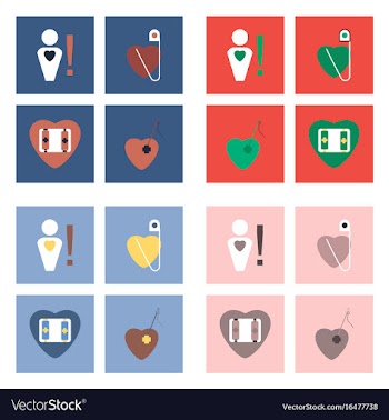 Set of clinical icons medical equipment on the vector image