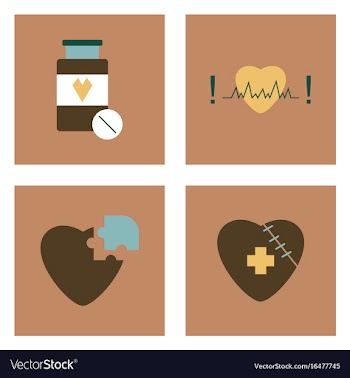 Set of clinical icons medical equipment on the vector image