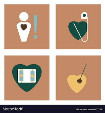 Set of clinical icons medical equipment on the vector image