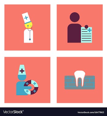 Set of clinical icons medical equipment on the vector image