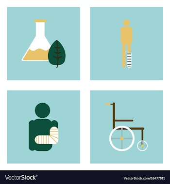 Set of clinical icons medical equipment on the vector image