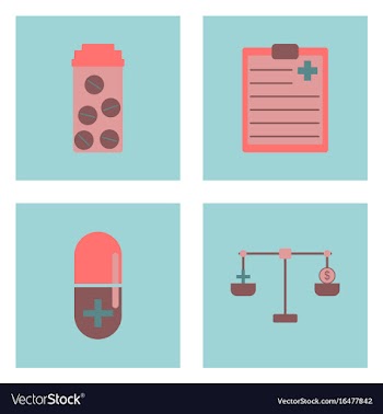 Set of clinical icons medical equipment on the vector image