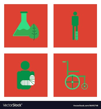 Set of clinical icons medical equipment on the vector image