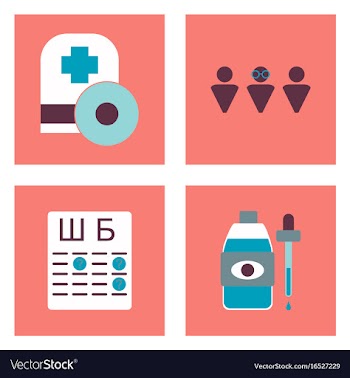 Set of clinical icons medical equipment on the vector image