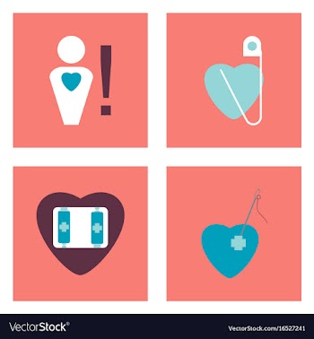 Set of clinical icons medical equipment on the vector image
