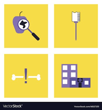 Set of clinical icons medical equipment on the vector image