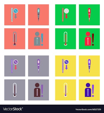 Set of clinical icons medical equipment on the vector image