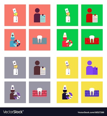 Set of clinical icons medical equipment on the vector image