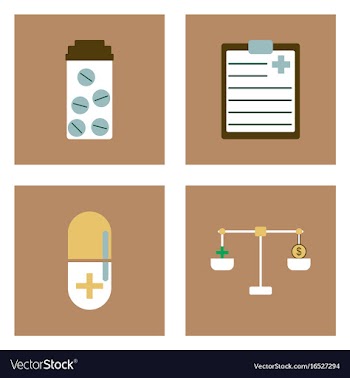 Set of clinical icons medical equipment on the vector image