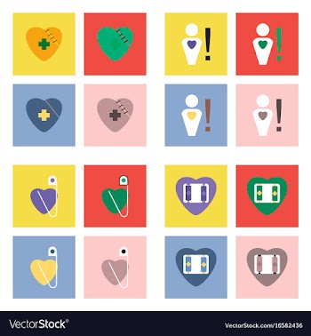 Set of clinical icons medical equipment on the vector image