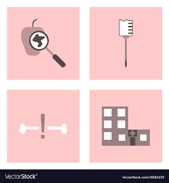 Set of clinical icons medical equipment on the vector image
