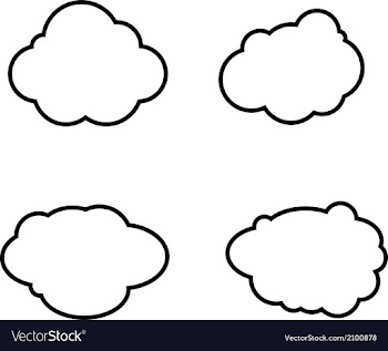 Set of clouds icons vector image