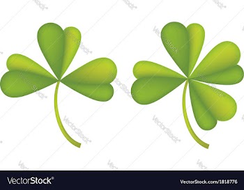 Set of clover leaves2 vector image
