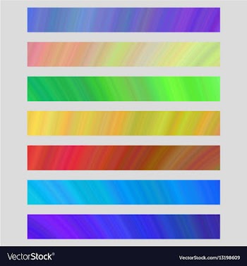 Set of colored web banner templates vector image