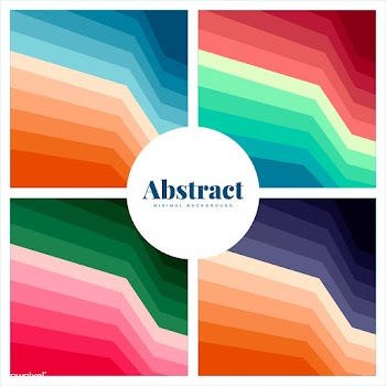 Set of colorful abstract print backgrounds | Free stock vector - 463743