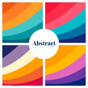 Set of colorful abstract print backgrounds | Free stock vector - 463752