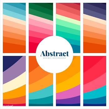 Set of colorful abstract print backgrounds | Free stock vector - 463754