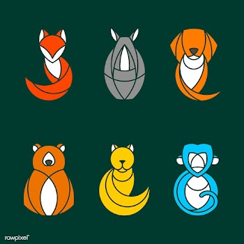 Set of colorful animal vectors | Free stock vector - 520881