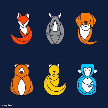 Set of colorful animal vectors | Free stock vector - 520920