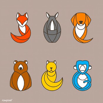 Set of colorful animal vectors | Free stock vector - 520933