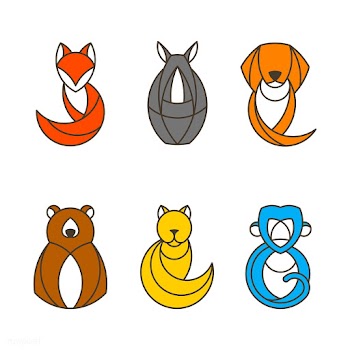 Set of colorful animal vectors | Free stock vector - 520961