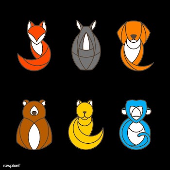Set of colorful animal vectors | Free stock vector - 520962